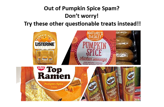 pumpkin spiced products